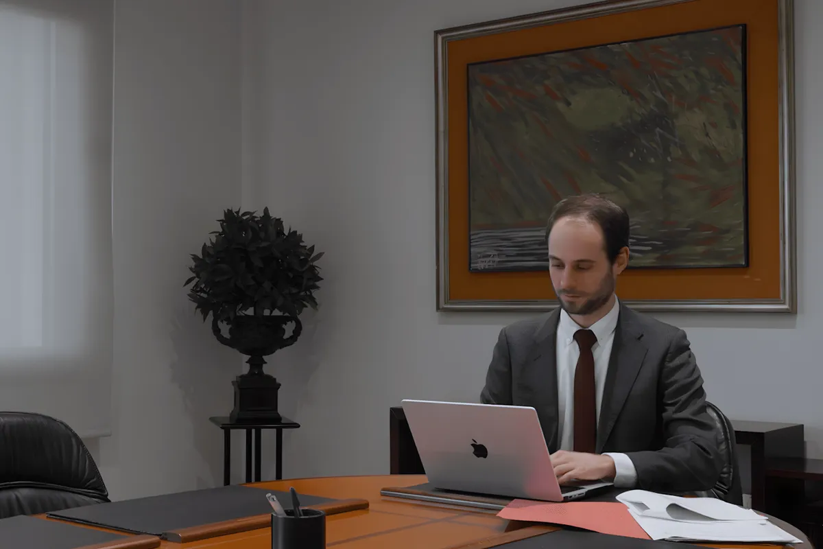 Advocat El Penalista a la seva oficina de Barcelona